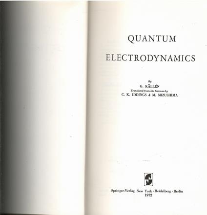 Quantum Electrodynamics - copertina