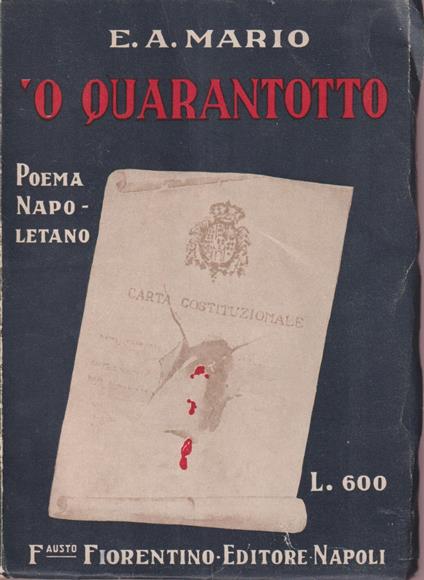 'O Quarantotto - E. A. Mario - copertina