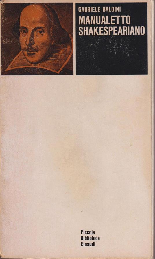 Manualetto shakespeariano - Gabriele Baldini - copertina