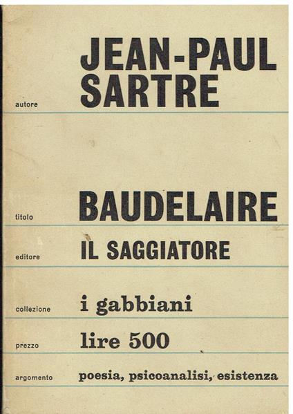 Baudelaire - copertina