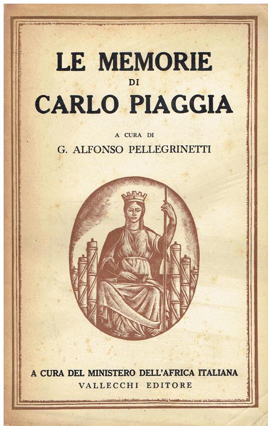 Le Memorie Di Carlo Piaggia - copertina