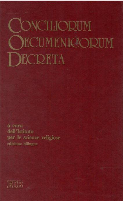 Conciliorum oecumenicorum decreta. Ediz. bilingue - copertina