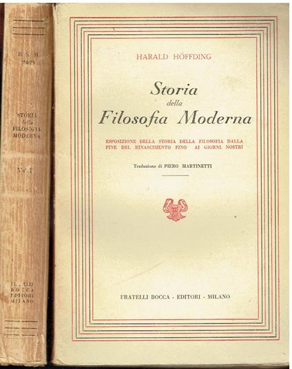 Storia della filosofia moderna 2 voll - Ernst Cassirer - copertina
