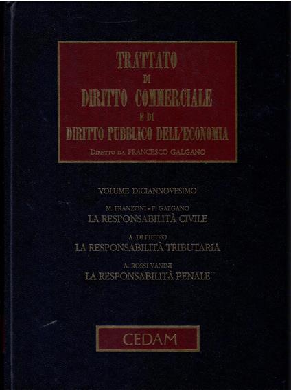 Responsabilita ammin.sind: Vol. 19 - copertina
