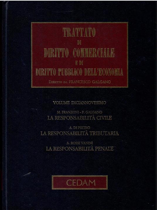 Responsabilita ammin.sind: Vol. 19 - copertina