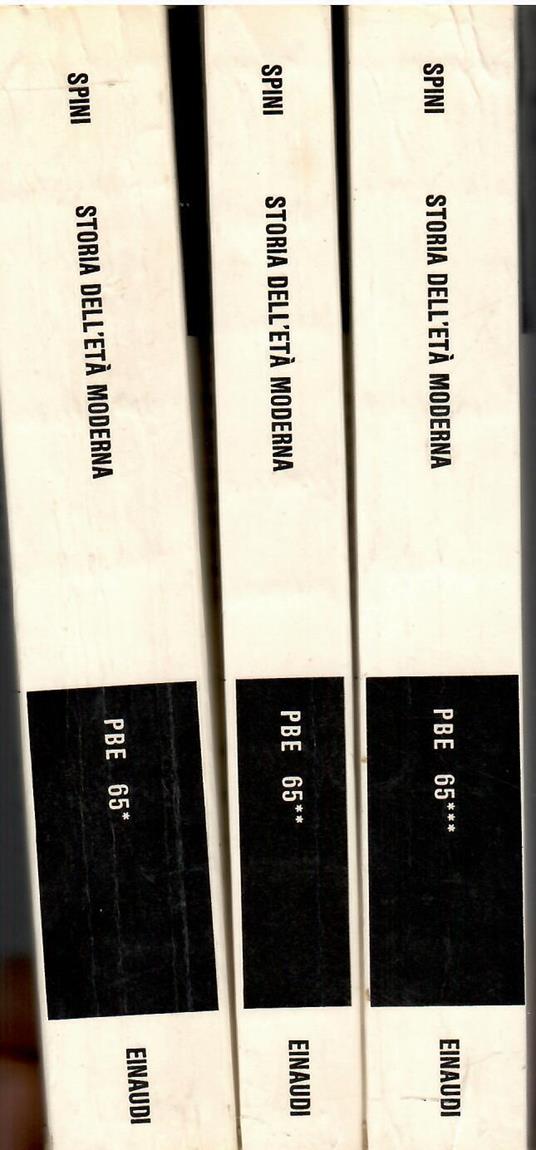 Storia dell'età moderna - Giorgio Spini - copertina