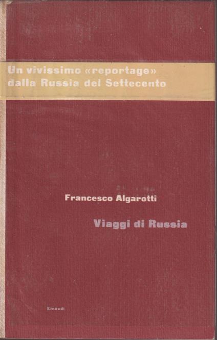 Viaggi di Russia - Francesco Algarotti - copertina