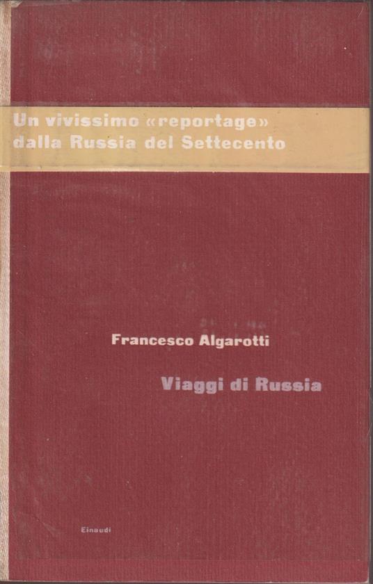 Viaggi di Russia - Francesco Algarotti - copertina