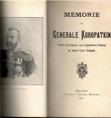 Memorie del generale Kuropatkin - copertina
