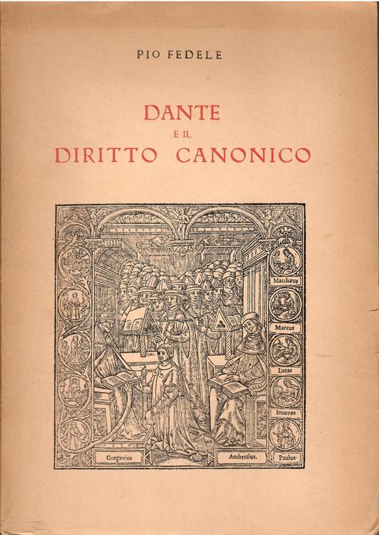 Dante e il diritto canonico - copertina