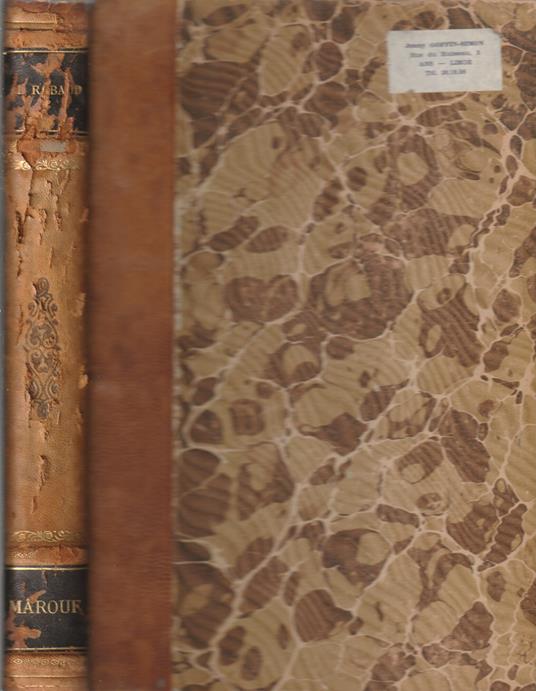 Marouf - Savetier du Caire - copertina