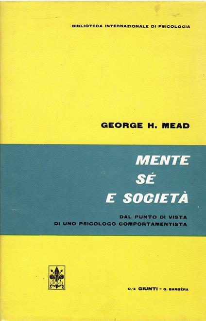 Mente, sé e società - copertina