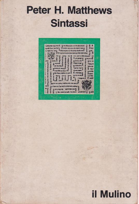 Sintassi - Peter H. Matthews - copertina