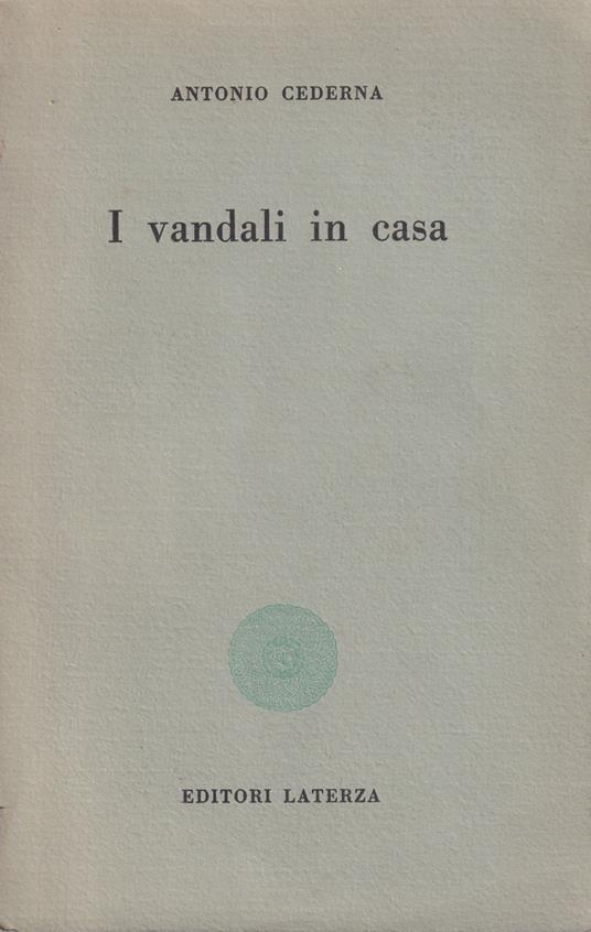 I vandali in casa - Antonio Cederna - copertina