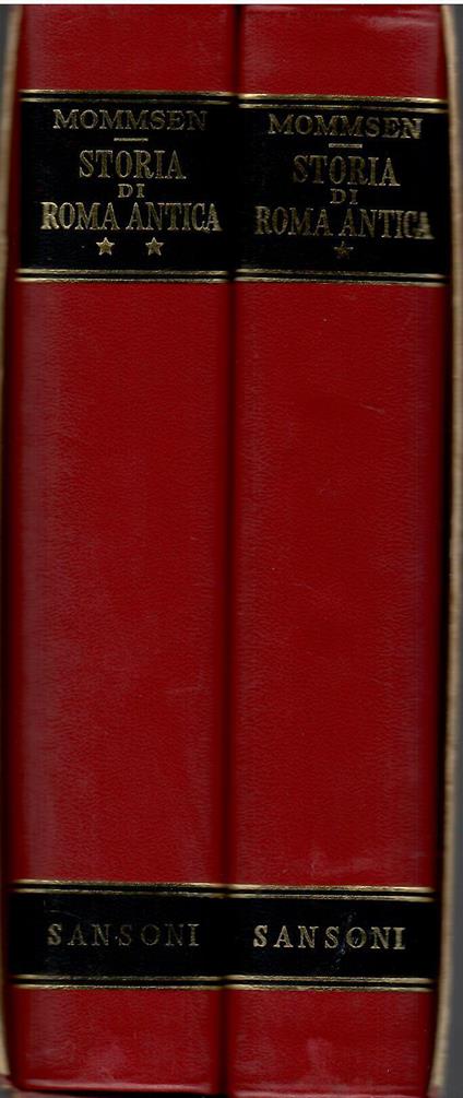 Storia Di Roma Antica - Theodor Mommsen - copertina