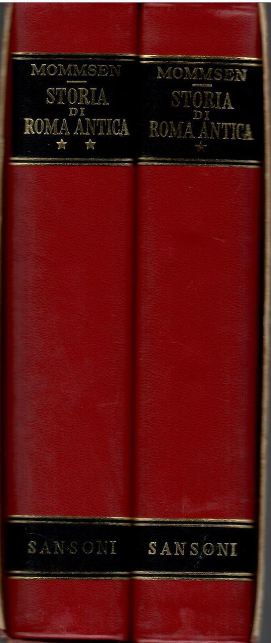 Storia Di Roma Antica - Theodor Mommsen - copertina