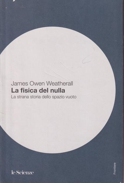 La fisica del nulla - copertina