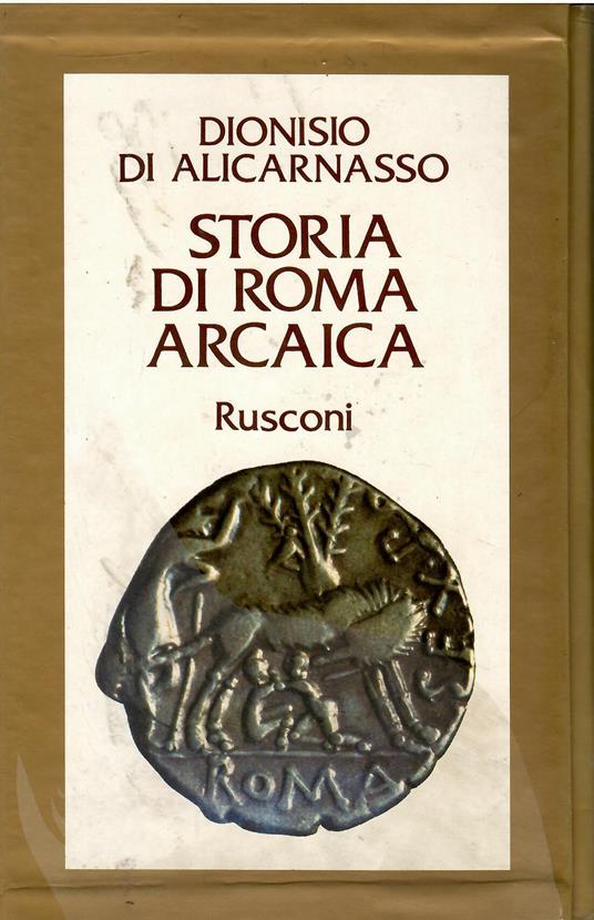 Storia di Roma arcaica - copertina