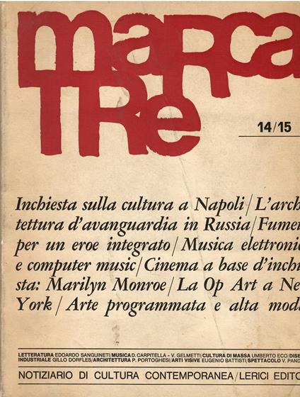 Marcatre n. 14/15 maggio-giugno 1965 - copertina
