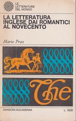 La letteratura inglese dai romantici al Novecento
