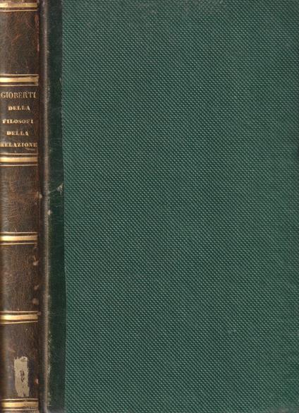 Della filosofia della Rivelazione - Vincenzo Gioberti - copertina