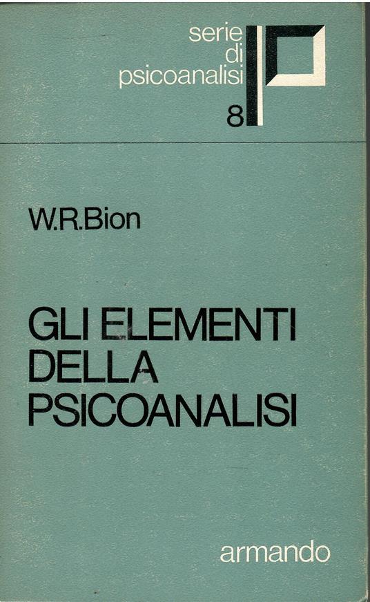 Gli elementi della psicoanalisi - copertina