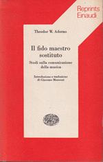 Il fido maestro sostituto