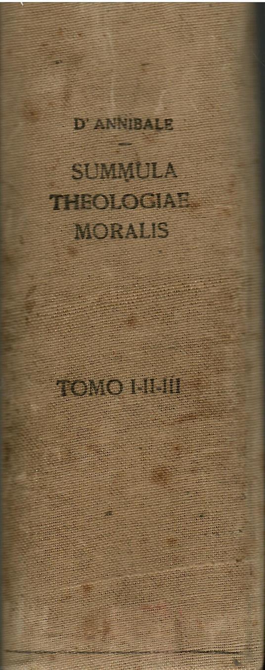 Summula Theologiae Moralis - copertina