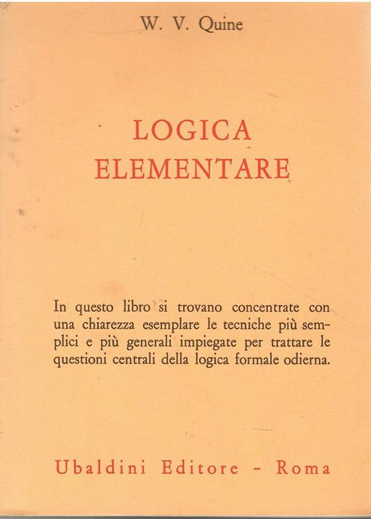 Logica elementare - copertina