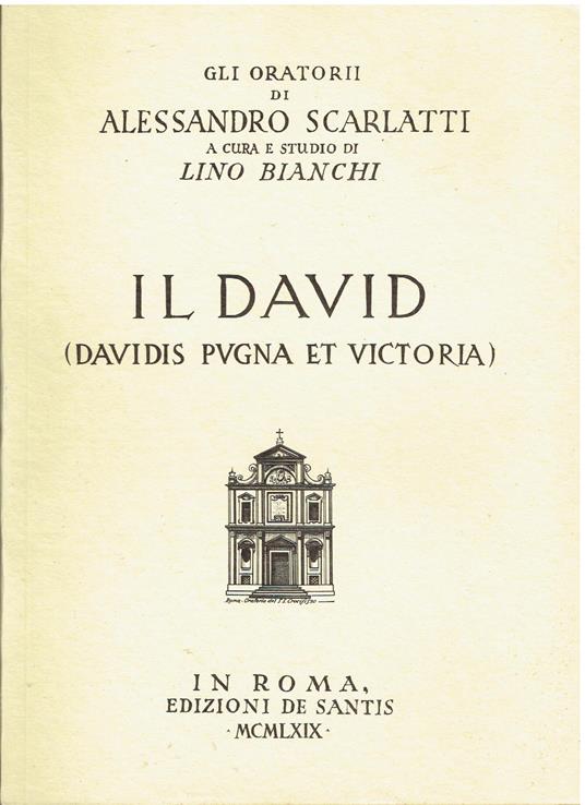 Il David (Davidis pugna et victoria) - copertina