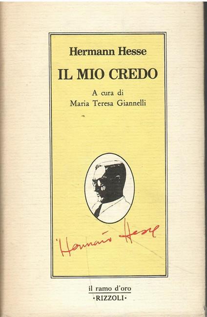 Il Mio Credo - Hermann Hesse - copertina