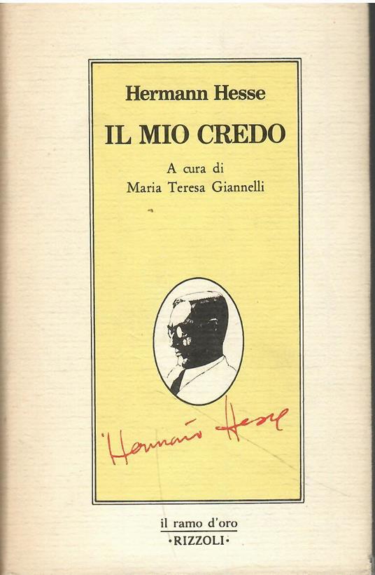 Il Mio Credo - Hermann Hesse - copertina