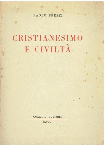 Cristianesimo e civiltà - Paolo Brezzi - copertina
