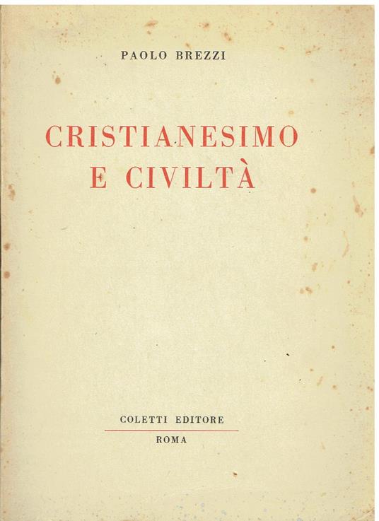 Cristianesimo e civiltà - Paolo Brezzi - copertina