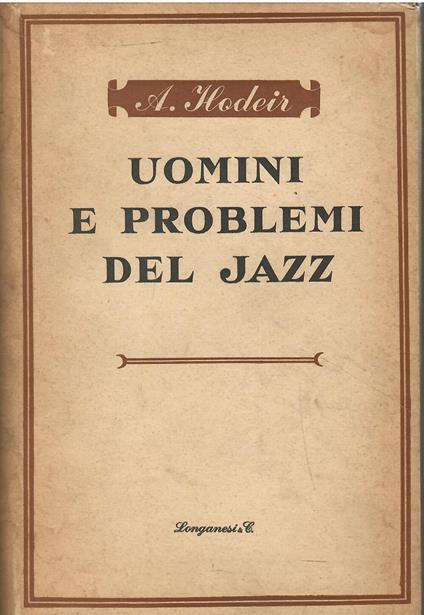 Uomini e problemi del jazz - copertina