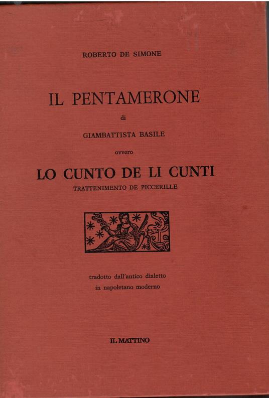 Il Pentamerone - Roberto De Simone - copertina