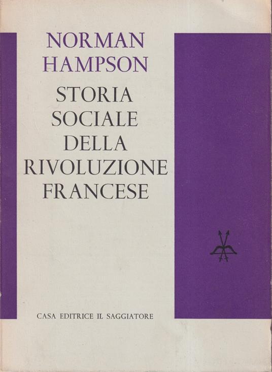 Storia sociale della Rivoluzione francese - Norman Hampson - copertina