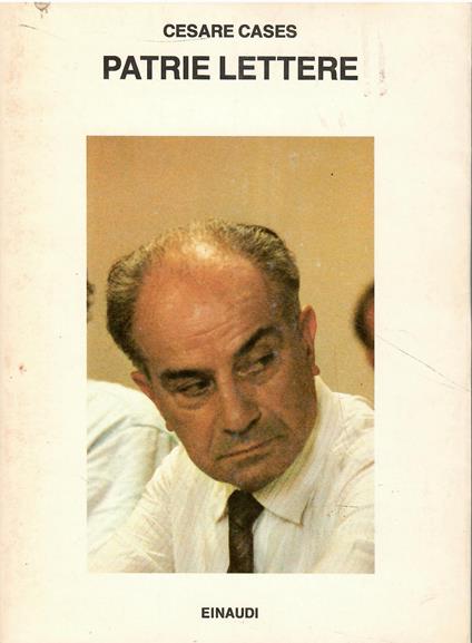 Patrie lettere - Cesare Cases - copertina