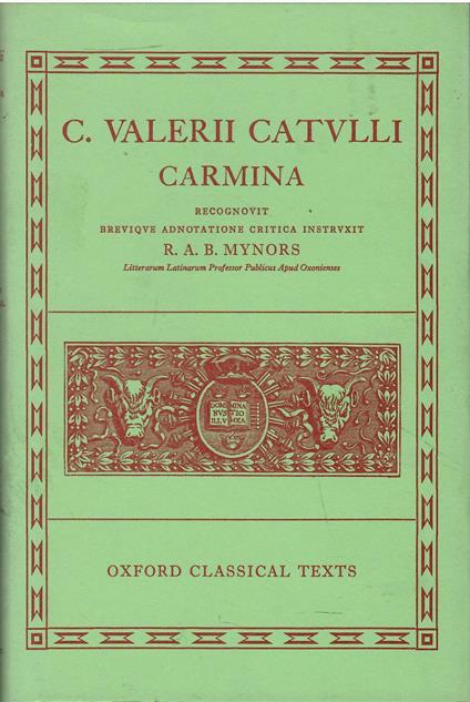 Carmina - G. Valerio Catullo - copertina