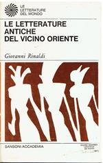 Le letterature antiche del vicino oriente