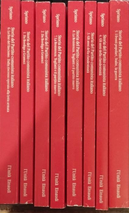 Storia Del Partito Comunista Italiano - Paolo Spriano - copertina