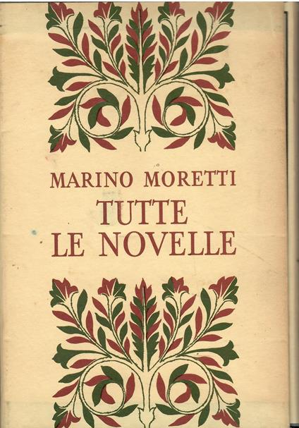 Tutte le novelle - Marino Moretti - copertina