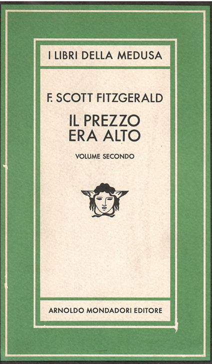 Il prezzo era alto vol. secondo - Francis Scott Fitzgerald - copertina