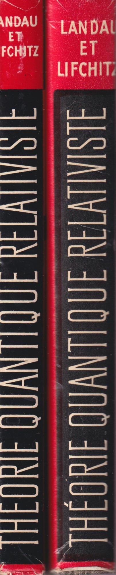 Théorie quantique relativiste (2 voll.) - copertina