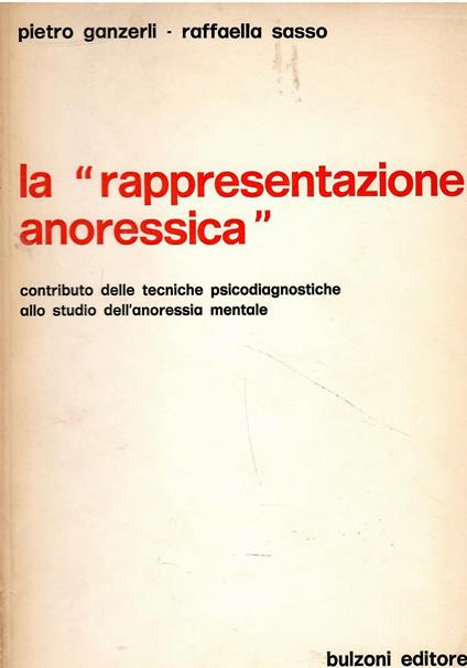La ' rappresentazione anoressicà' - copertina