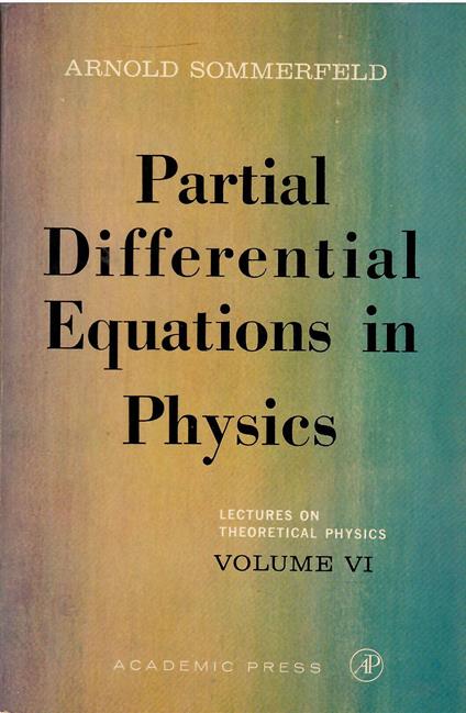 Partial Differential Equations in Physics: Volume VI: 6 - copertina