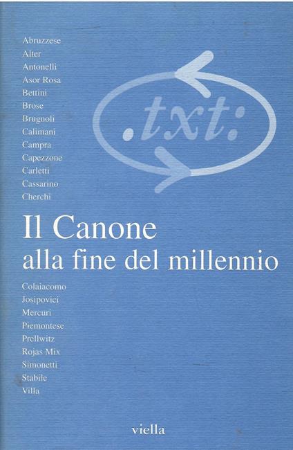 Critica del testo. Il canone alla fine del Millennio (Vol. 3/1) - copertina