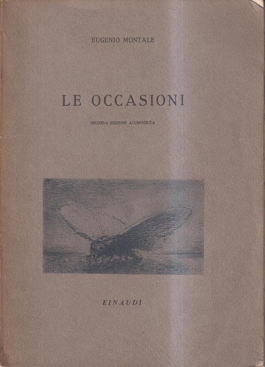 Le occasioni - Eugenio Montale - copertina