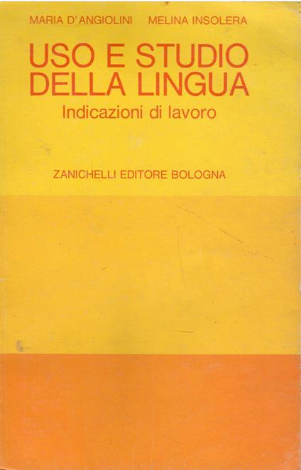 Uso e studio della lingua - copertina