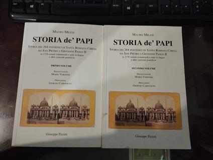 Storia dè papi. Volume 1 e 2 - copertina